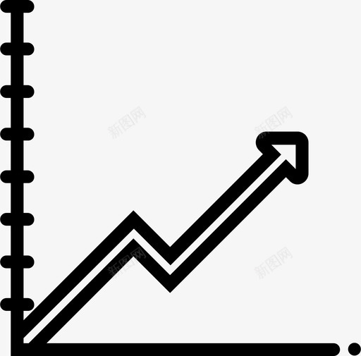 折线图预算财务图标svg_新图网 https://ixintu.com 利润 折线图 财务 资金 预算