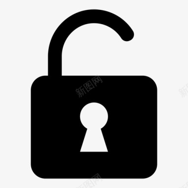解锁钥匙安全图标图标