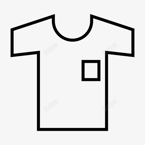 采购产品T恤衣服时尚图标svg_新图网 https://ixintu.com 时尚 衣服 采购产品T恤 针织