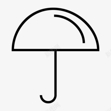 伞盖雨图标图标
