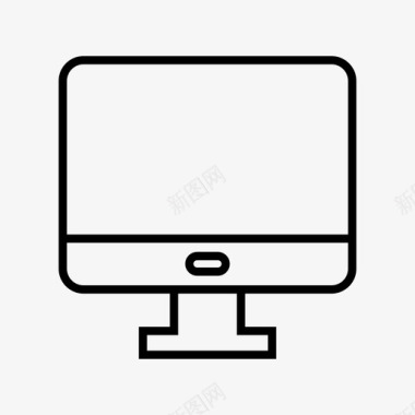 计算机显示器电子显示器图标图标