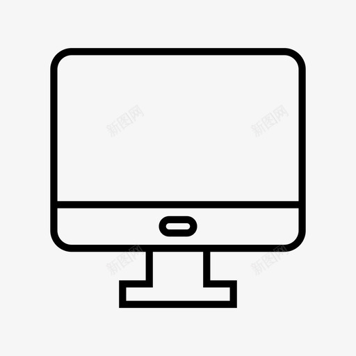 计算机显示器电子显示器图标svg_新图网 https://ixintu.com 显示器 电子显示器 计算机 设备