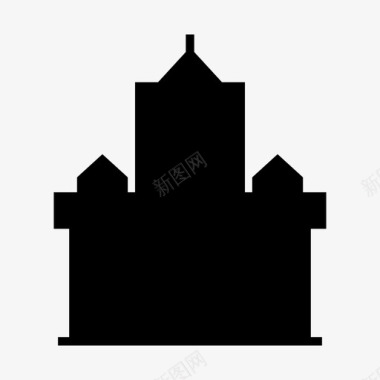 建筑大厦宫殿图标图标