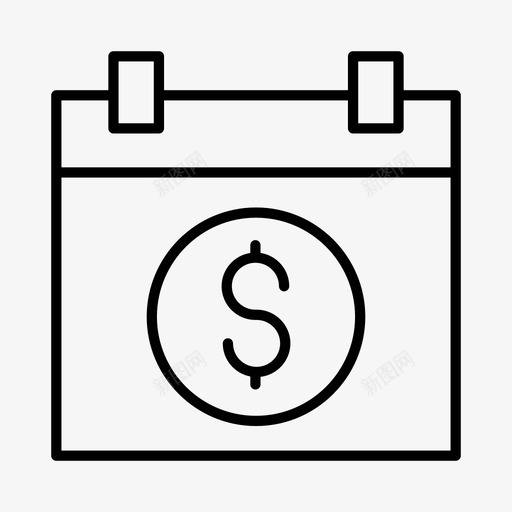 发薪日会计财务图标svg_新图网 https://ixintu.com 会计 储蓄 发薪日 工资 财务 钱
