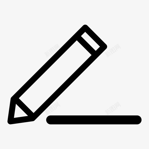 写编辑铅笔图标svg_新图网 https://ixintu.com 书写 写 图标 编辑 铅笔