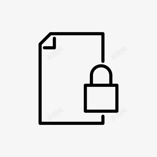 文件安全文件加密图标svg_新图网 https://ixintu.com 加密 文件 文件安全 文件访问 锁定