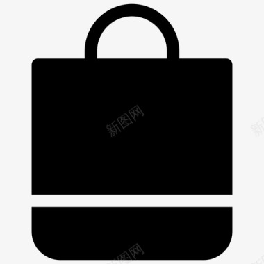 购物袋杂货店填充图标图标