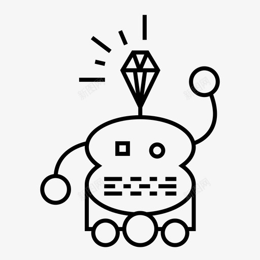 机器人聪明电子图标svg_新图网 https://ixintu.com 工程 机器 机器人 电子 聪明