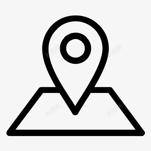 pingps定位图标svg_新图网 https://ixintu.com gps pin 占位符 地图 定位