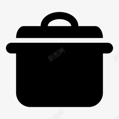 锅砂锅厨房图标图标