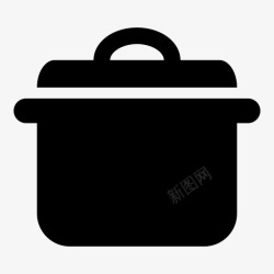 臭桂鱼锅1锅砂锅厨房图标高清图片