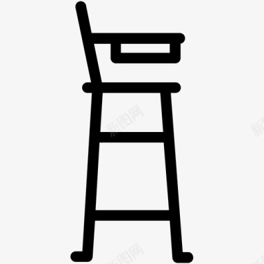 高脚椅图标图标