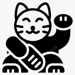 日本曼丹曼内基猫日本人图标高清图片