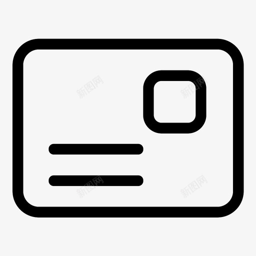 卡业务名片图标svg_新图网 https://ixintu.com 业务 个人资料 信息 卡 名片 姓名