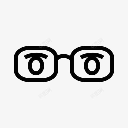 视图大纲眼镜外观图标svg_新图网 https://ixintu.com 人 外观 报纸 游戏和界面图标设置大纲 眼镜 视图大纲