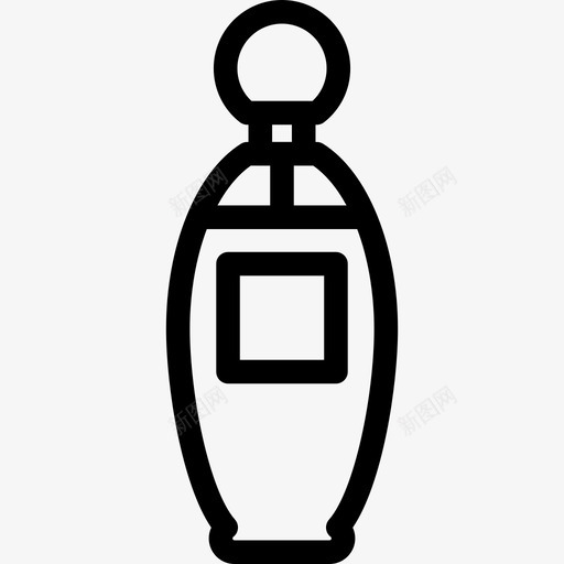 大香水瓶漂亮直线图标svg_新图网 https://ixintu.com 大香水瓶 漂亮 直线