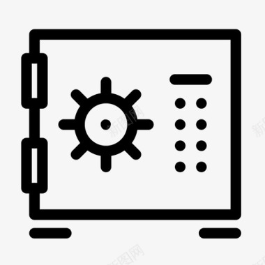 金库现金保险箱资金保险箱图标图标
