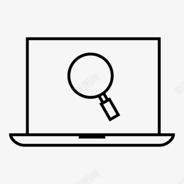 笔记本电脑广告商务图标图标