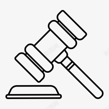 宫廷木槌锤子图标图标