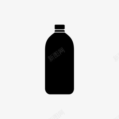 瓶子塑料水图标图标