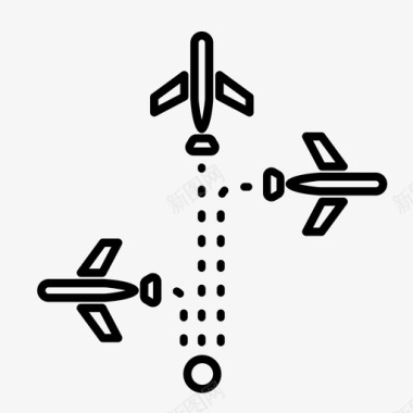 飞机导航飞机机场图标图标