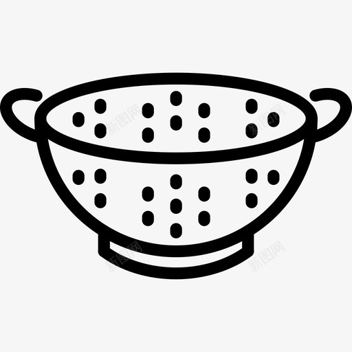 滤器厨房筛子图标svg_新图网 https://ixintu.com 厨房 滤器 筛子