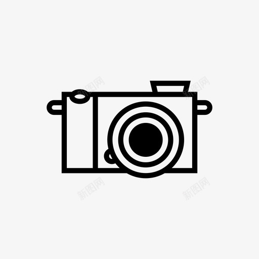 数码相机小型无反光镜图标svg_新图网 https://ixintu.com 小型 摄像机 数码相机 无反光镜