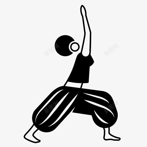 战士我摆姿势跳舞锻炼图标svg_新图网 https://ixintu.com 健康 女人 战士我摆姿势 瑜伽 瑜伽姿势 跳舞 锻炼