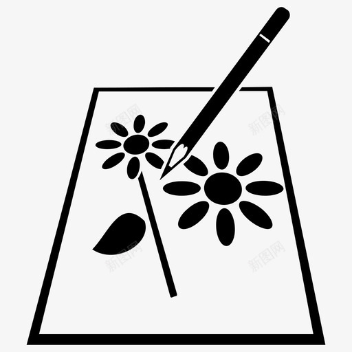 绘画着色平面图标svg_新图网 https://ixintu.com 平面设计 着色 绘画 钢笔 钢笔和铅笔 铅笔