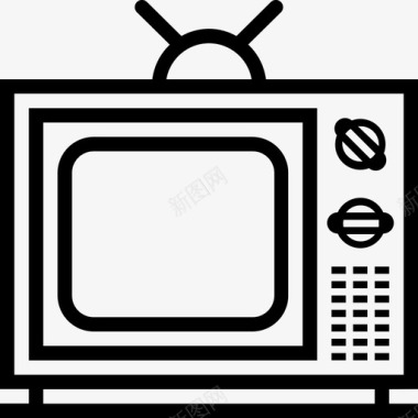 电视复古伊康纳图标图标