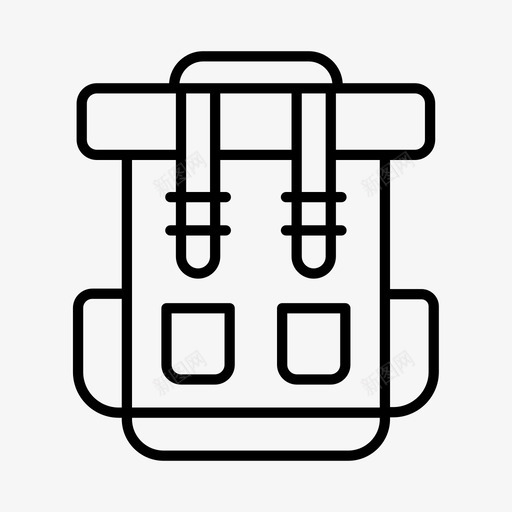 背包活动冒险图标svg_新图网 https://ixintu.com 冒险 探险 活动 背包 露营