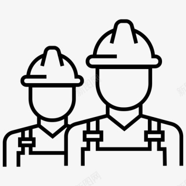 工人建筑工人雇员图标图标