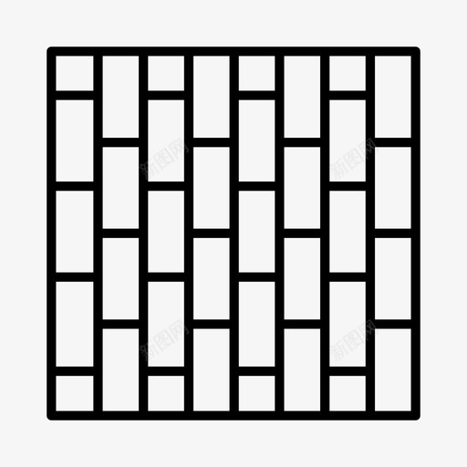 砖墙建筑砖图标svg_新图网 https://ixintu.com 地板 建筑 砖 砖墙 铺路机