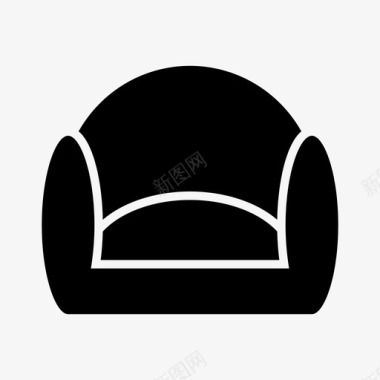 沙发椅子装饰图标图标