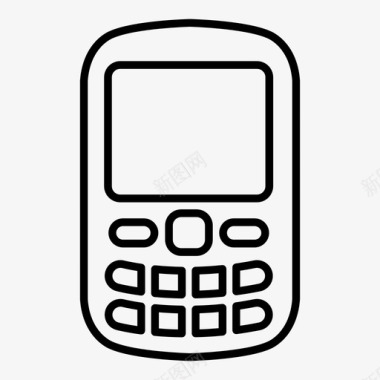 手机黑莓手机通讯图标图标