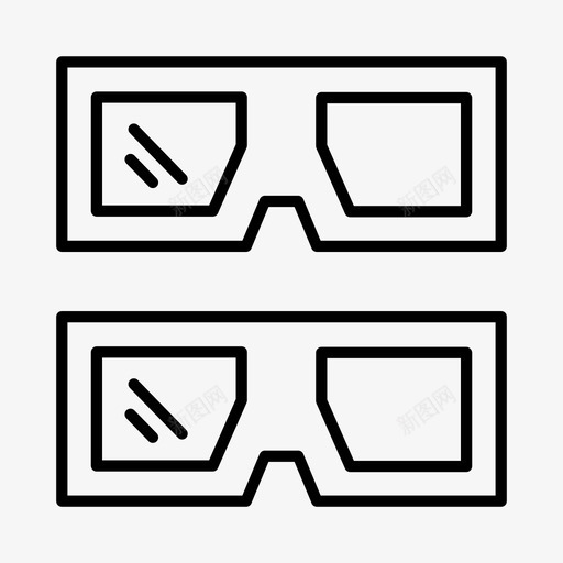 3d眼镜3d电影动画图标svg_新图网 https://ixintu.com 3d电影 3d眼镜 动画 电影 电影院
