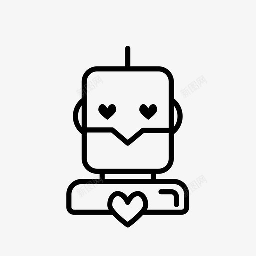 爱人工智能机器人聊天机器人数据图标svg_新图网 https://ixintu.com 人工智能机器人 数据 爱人工智能机器人 聊天机器人