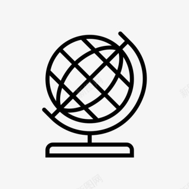地球地理球体图标图标