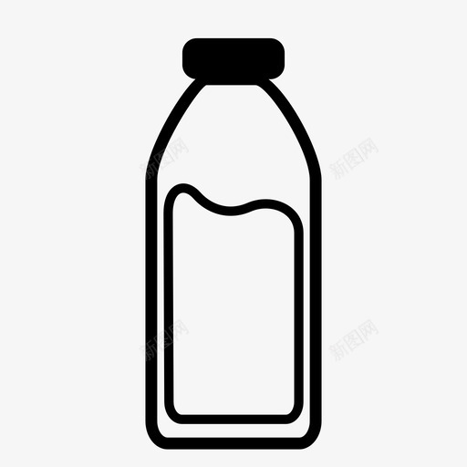 瓶子饮料塑料瓶图标svg_新图网 https://ixintu.com 塑料瓶 水 瓶子 饮料