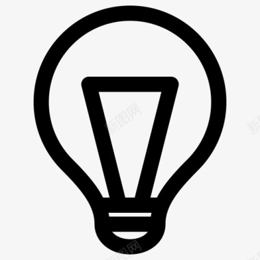 灯泡电能量图标图标