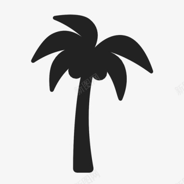 棕榈树大自然图标图标