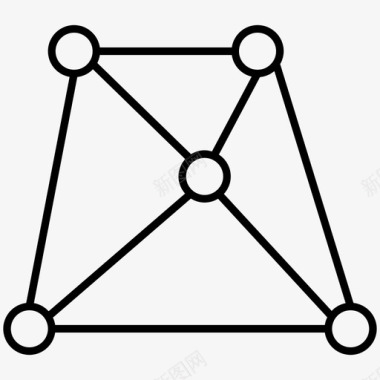 网络网格节点图标图标