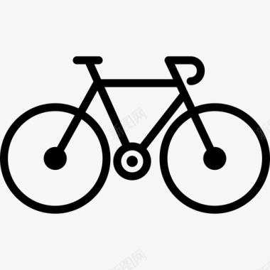 自行车面朝右运输运输线路图标图标