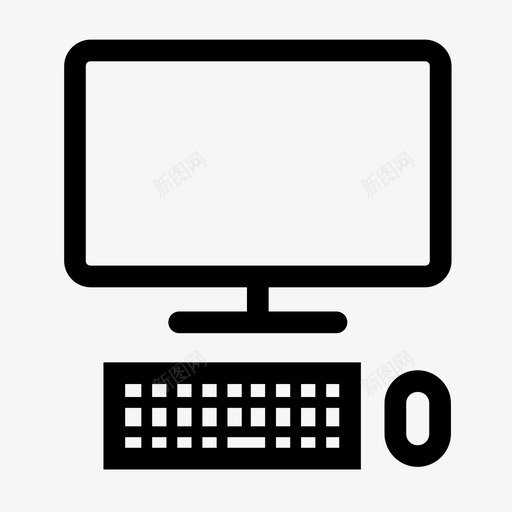 电脑键盘鼠标图标svg_新图网 https://ixintu.com 办公室 办公室图标 技术 电脑 键盘 鼠标