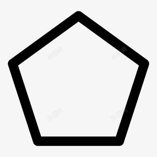 五边形抽象几何图形图标svg_新图网 https://ixintu.com 五边形 几何 几何图形 多边形 形状 抽象 简单形状