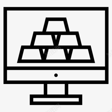 利润数字货币数字利润图标图标