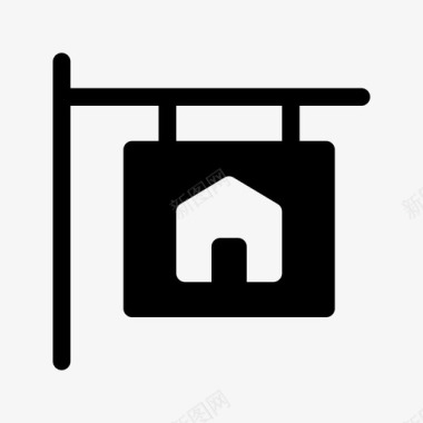 房产标牌住宅房屋图标图标