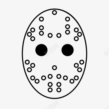 杰森面具曲棍球面具图标图标