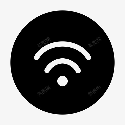 公共wifi热点标牌图标svg_新图网 https://ixintu.com 公共wifi 无线 标牌 标牌固定 热点