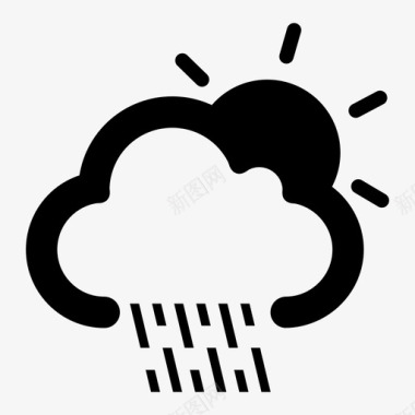 雨云预报图标图标